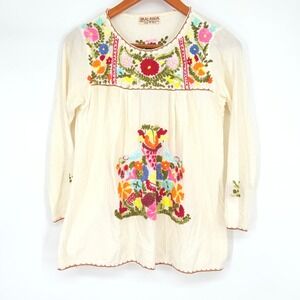 Malaika Embellished Embroidered Long Sleeve Women's Small‎ *No Size Tag*